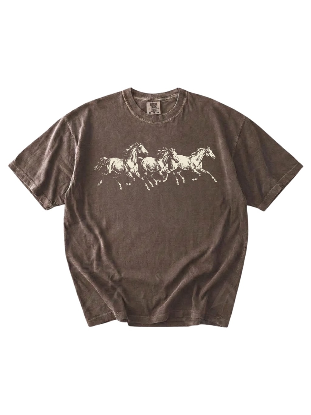 Comfort colors Espresso Brown Graphic Horse T-Shirt